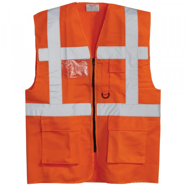 YOKO Fluo Executive Warnschutzweste orange